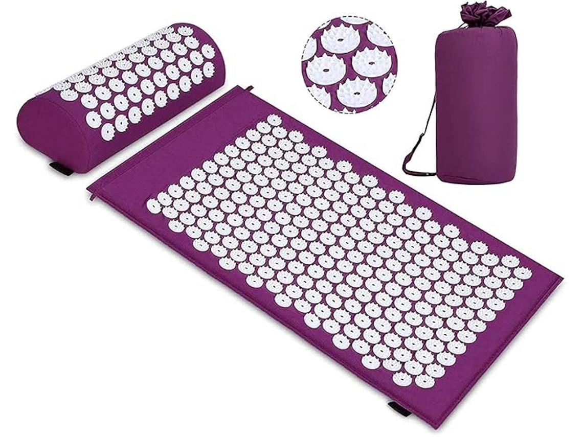 Equipo De Acupresión Almohadilla De Acupresión Para Relajación Y Masaje Relajantes, Alivio Del Dolor De Espalda, Cabeza Y Cuello