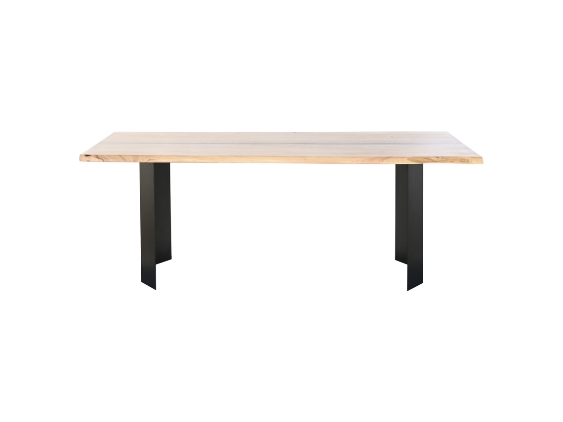 Mesa Comedor Acacia Metal 200x100x76cm