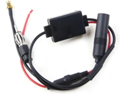 Amplificador de antena FM para coche, amplificador de señal con diseño práctico en negro para Pro Gokoco