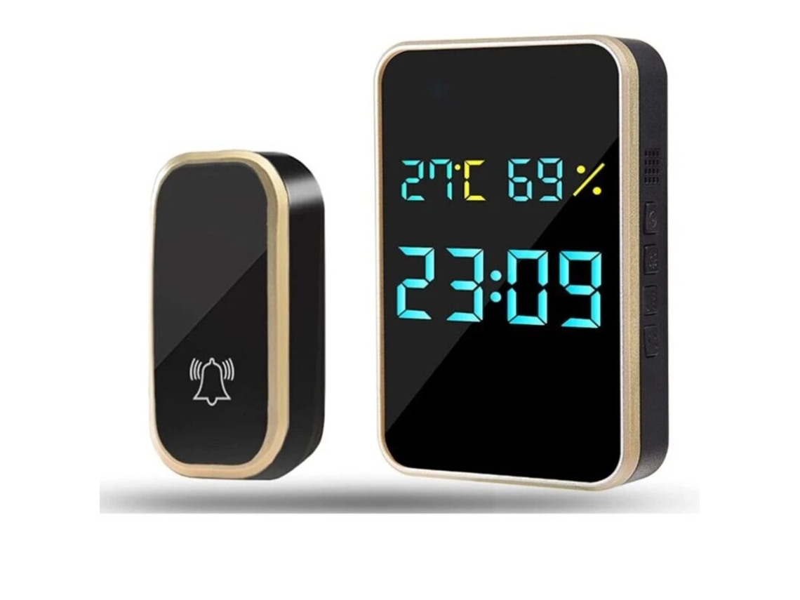 Timbre Inalámbrico, Automático E Impermeable Para Uso Exterior, Batería No Incluida. Brilvibera-wer