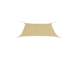Toldo Vela Rectangular Waterproof - Beige - 165gr/m2 3 X 4 Metros