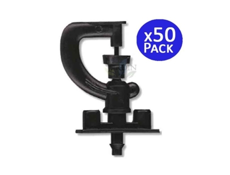 Microaspersor de Riego Giratorio Bailarina 360º Radio Alcance 2-2,5M Pack 50 SUINGA