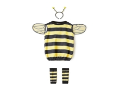 Fantasia De Abelha Para Crianças Traje De Halloween Festa Fantasia Cosplay Outfit Ybr3-4 Anos