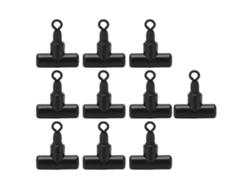 10 Conectores De Pesca En Forma De T De 3 Vías Con Rodamiento Giratorio De Acero Y Aleación De Cobre. Accesorios De Pesca.