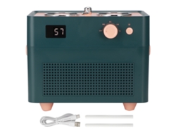 Humidificador de aire retro de 1,3 l con doble chorro, minidifusor con pantalla digital y carga USB