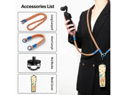 Funda Protectora Trasera Para Dji Osmo Pocket 3 + Cables De Seguridad Largos Y Cortos Henten Home