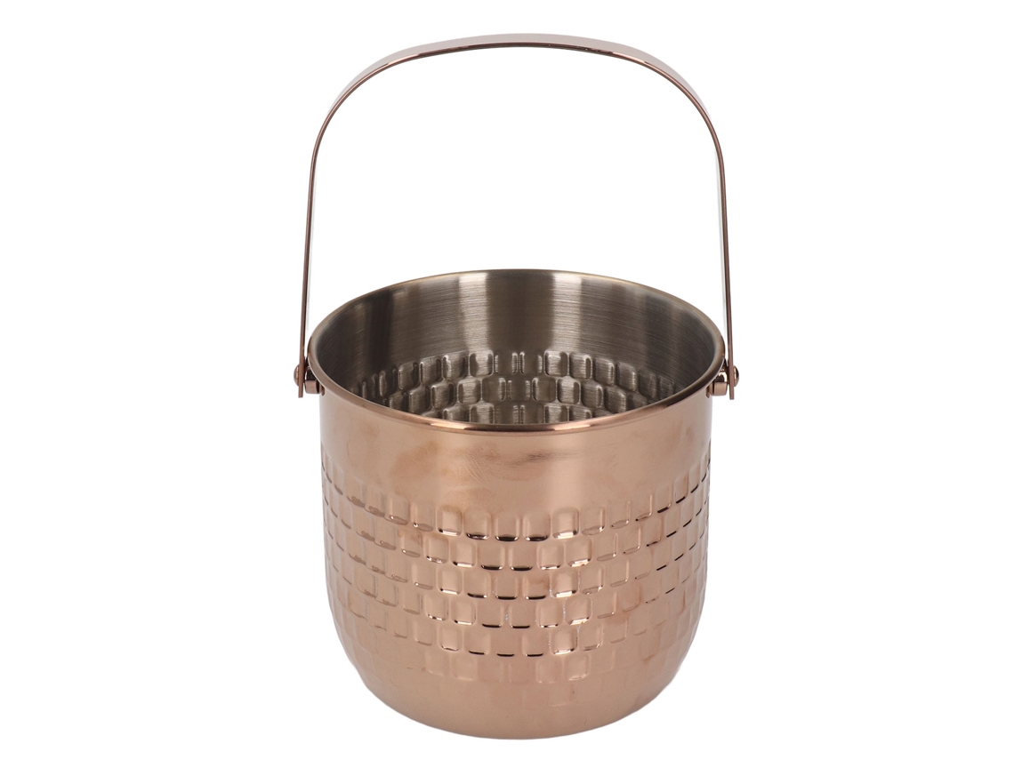 Cubitera De Vino De Acero Inoxidable De Doble Capa Con Aislamiento Térmico Para Hielo, Ideal Para Bares, Karaokes Y Fiestas, Color Oro Rosa.