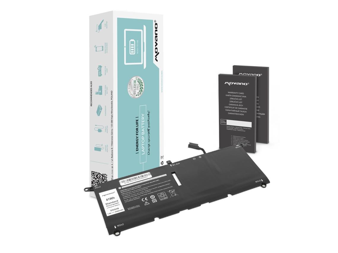 Movano Batería para Dell XPS 13 9370 13 9380 Latitude 13 3301 Dxgh8