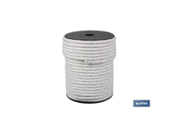 Carrete cuerda nylon mate 4/c 12 mm 100 mts bco
