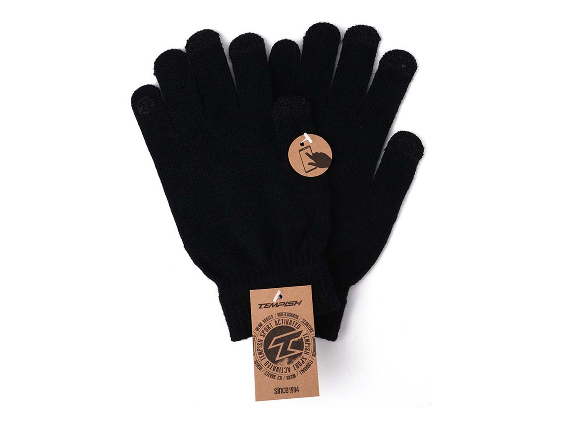 Guantes TEMPISH Luvas Touchscreen Preto Homem