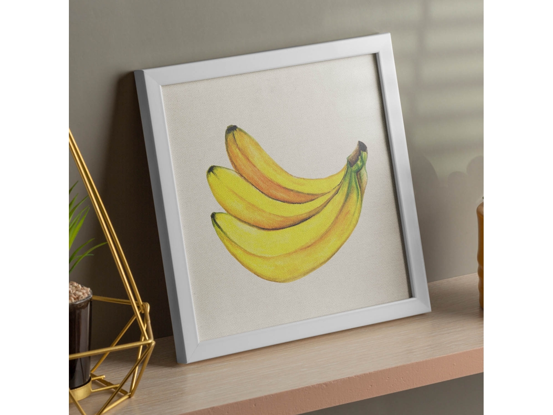 Póster NACNIC Cuadrado de El Poder de Tres. de Frutas y Verduras de Forma Cuadrada, Ilustrada con Dibujos A Color.