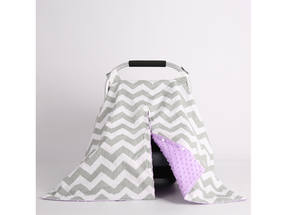 Funda para asiento de coche Eifson, funda de lactancia, manta para bebé, todo en uno, multiusos (morado)