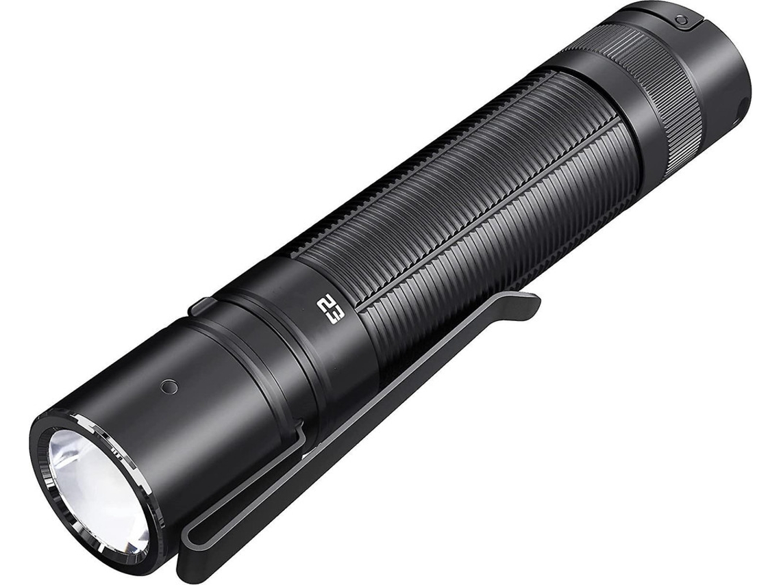 Antorcha Klarus E2 1600lumens Cree Ipx8 168h Doble Interruptor Camping Negro Yizhood