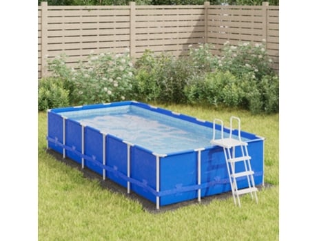 Tapiz de suelo piscina geotextil poliéster gris claro 420x220cm VIDAXL