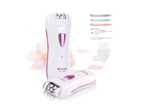 Depiladora Depiladora Facial Recargable con Luz Led Depiladora Eléctrica Mini Depiladoras Inalámbricas para Mujeres para Axilas Corporales AUJEZON