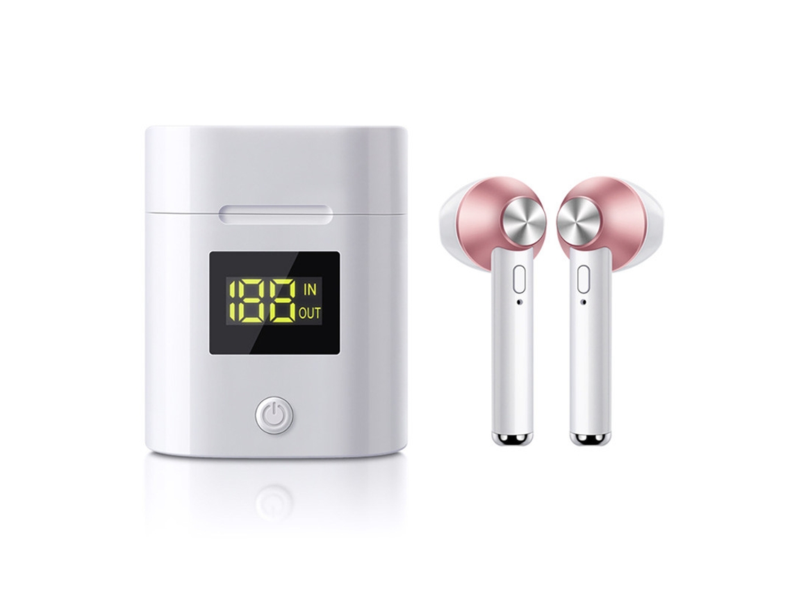 Auriculares Inalámbricos Horas Tiempo Yizhood Bluetooth Rosa