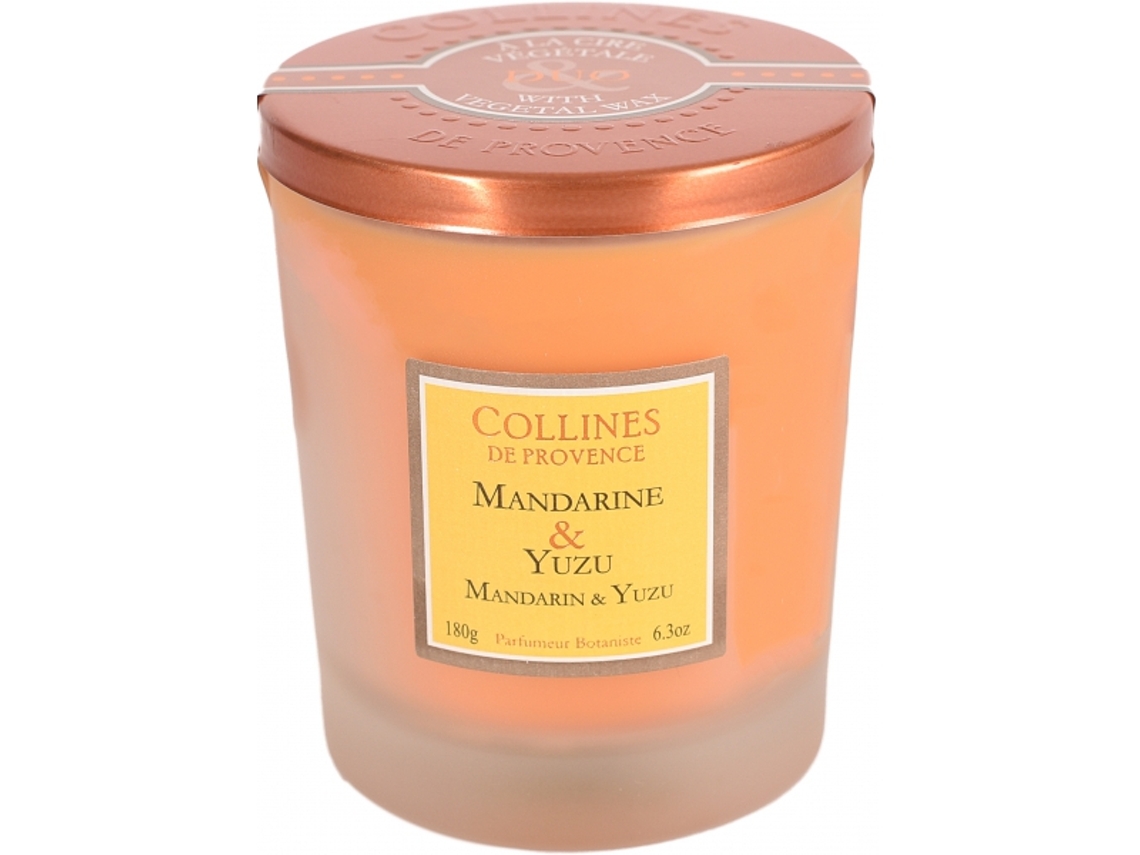 Vela COLLINES DE PROVENCE Perfumada Duos Mandarín Yuzu 180Gr