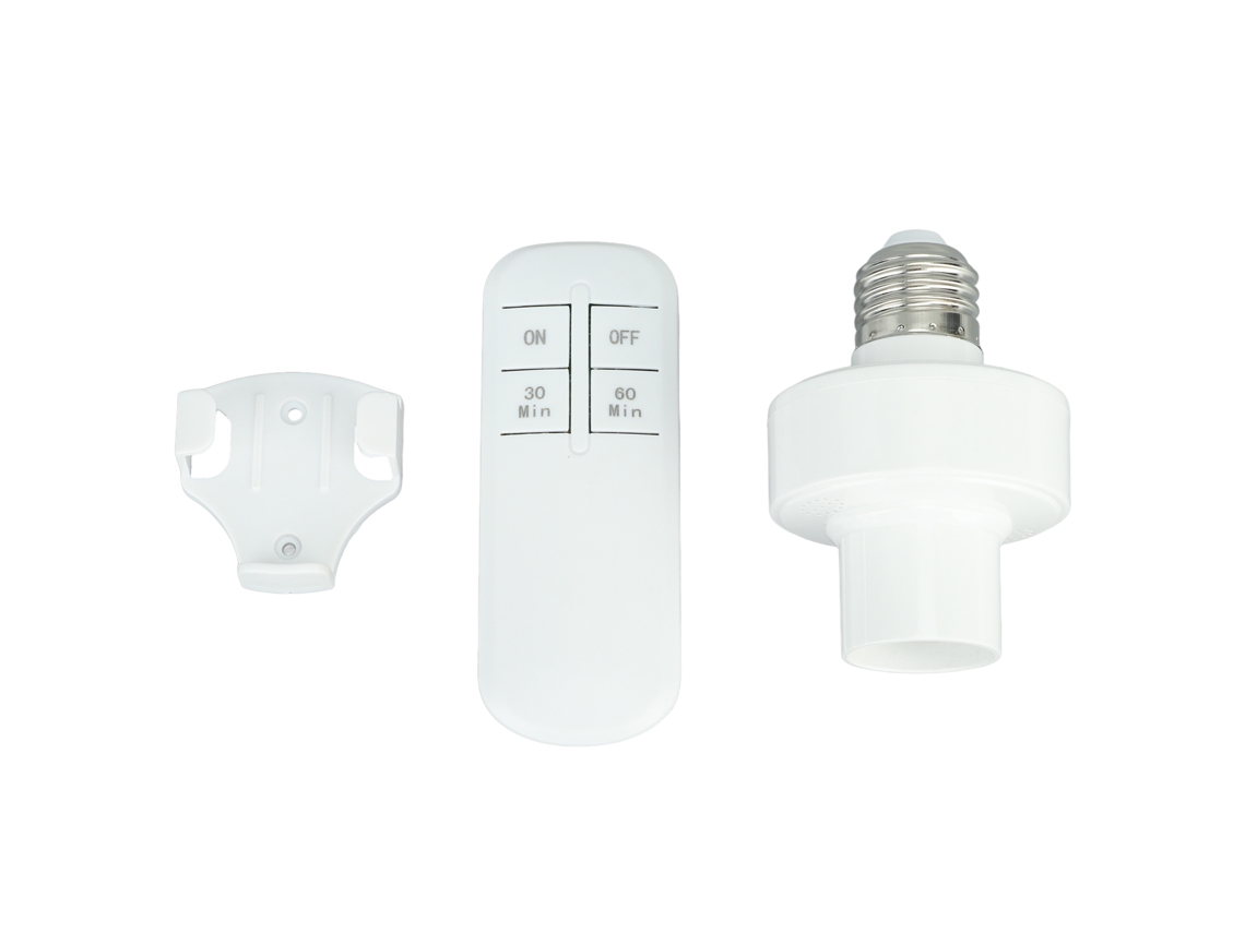 Portalámparas Inalámbrico Con Control Remoto Para Base E27, 220 V, Fácil Instalación, Antiinterferencias.