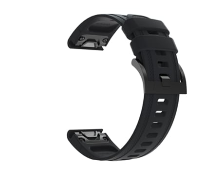 Correa de Silicona para Garmin Fenix 7S/6S Pro/6S/6X/6/5S Plus/5S/Instinct 2S - negro