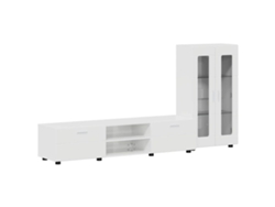 Conjunto De Mueble De Tv | Armario Para Tv Florin Brillante Madera De Ingeniería
