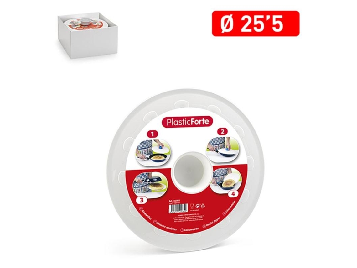 Giratortillas 25,5 cm blanco