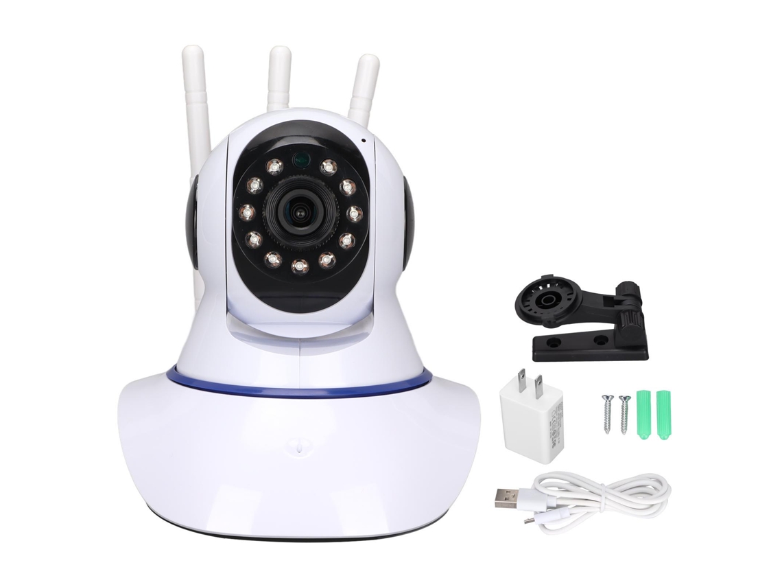 Cámara De Seguridad Inalámbrica Para El Hogar Hd Con Visión Nocturna, Control Remoto Móvil Wi-fi Y Enchufe Estadounidense