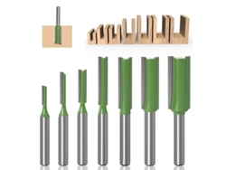 7 Brocas Rectas Para Fresadora 3-12mm, Hojas De Carburo, Herramientas De Carpintería Con Mangos 6mm