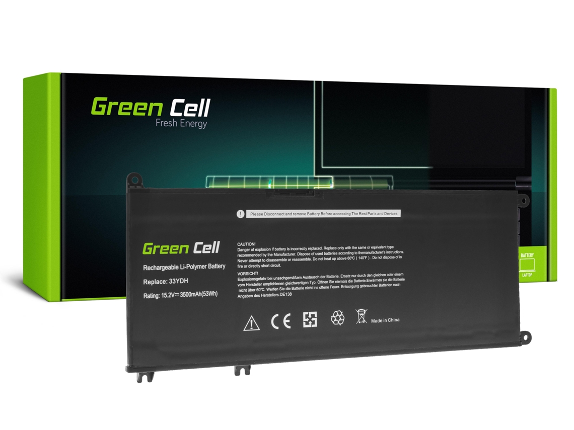 Batería de celda verde 33Ydh para Dell Inspiron G3 3579 3779 G5 5587 G7 7588 7577 7773 7778 7779 7786 Latitude 3380 3480 3490 3590