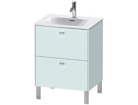 Pedestal de lavabo DURAVIT Brioso vertical 62,0 x 47,9 cm 2 cajones incl. recorte de sifón y delantal para lavabo Viu 234463