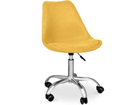 Silla de Escritorio Tulip Tapizada con Ruedas 56x47cm TULIP STYLE