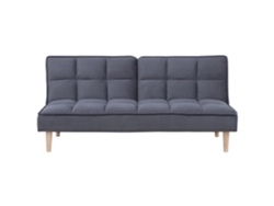Sofá cama BELIANI Siljan de Poliéster Gris 177x80x80