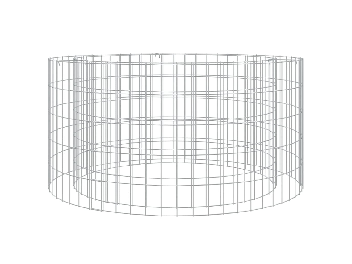 Brasero De Gaviones VIDAXL Plateado Hierro (Ø 100 cm)