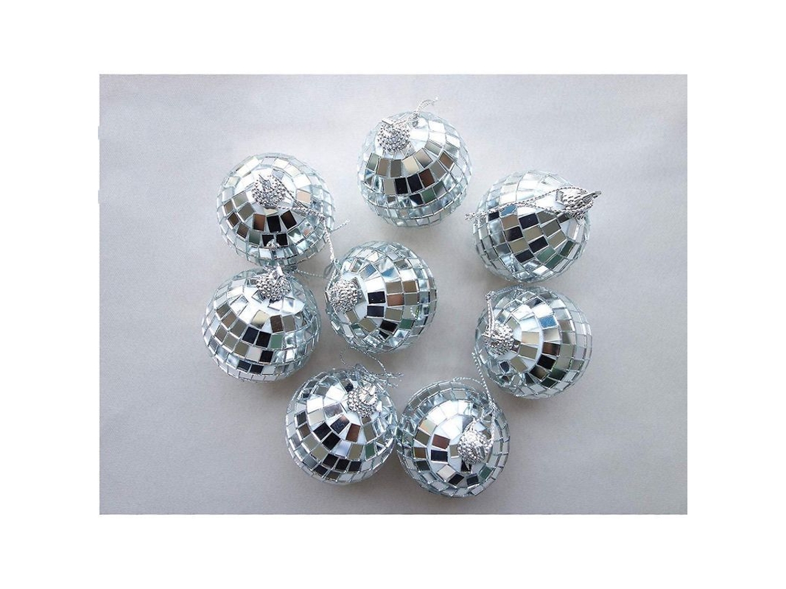 12 Bola de Espelho Disco Decorativa Iluminação Palco Natal Casamento 3/5/7cm