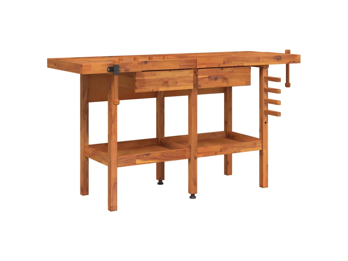 Banco De Trabajo VIDAXL Marrón Madera de acacia (162x62x83cm)