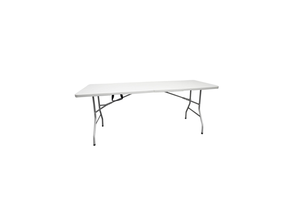 Mesa Plegable Rectangular 180x70x74cm Catering | Mesa Resina Con Patas De Acero Plegable Para Eventos Y Terrazas Marrón Unidad