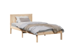 Maison Exclusive - Estructura De Cama Marrón 75 X 190 Cm Madera Maciza De Pino