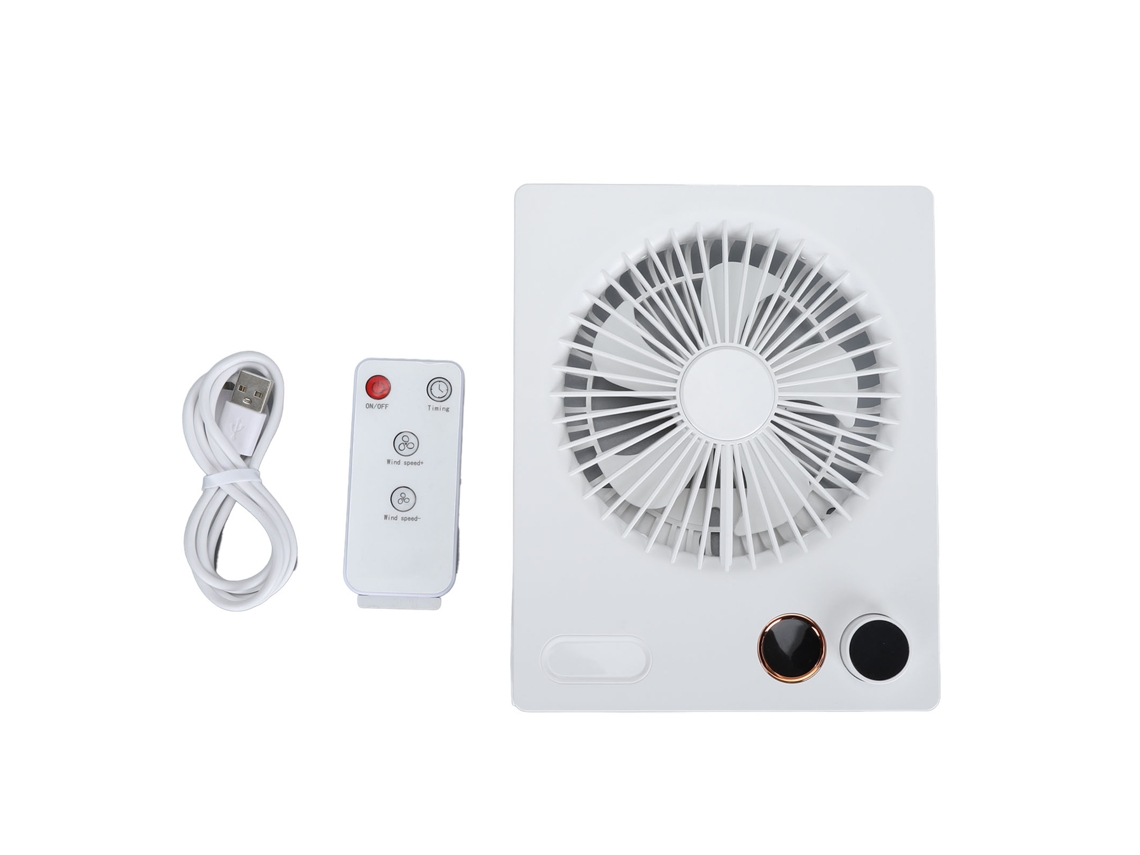 Mesa de ventilación ultradelgada, portátil, plegable, blanca