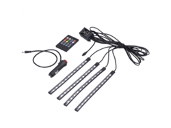 Yncm2026-luz De Interiores Para Coche Led Rgb Con Control Remoto Y Música, 48 Leds Impermeable Ip65, Plug And Play Para Decoración Automotriz
