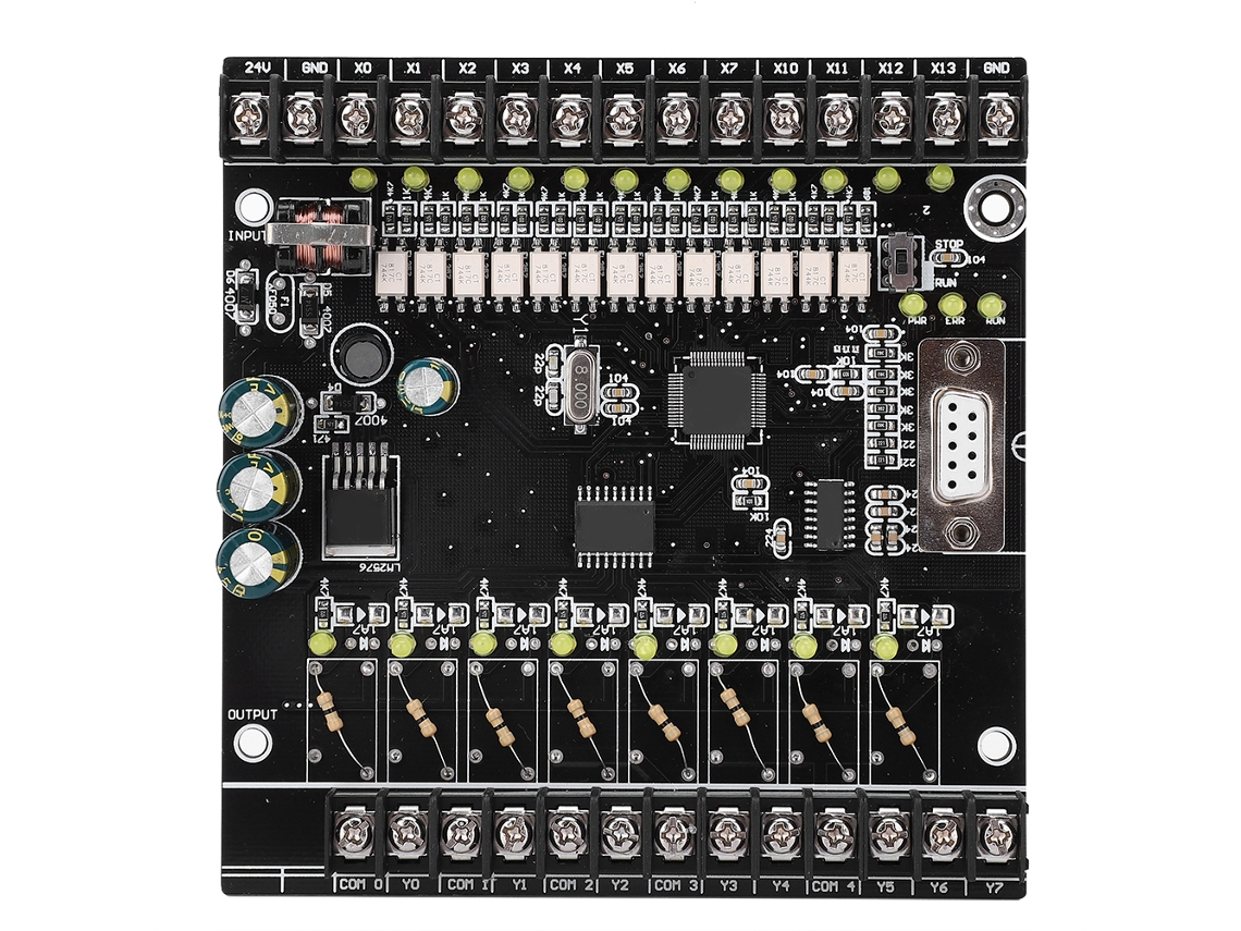 Placa de control industrial PLC, controlador programable FX1N-20MT, módulo eléctrico