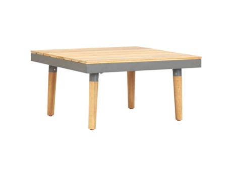 MAISON EXCLUSIVE Mesa de centro de jardín madera maciza de acacia 60x60x31,5 cm