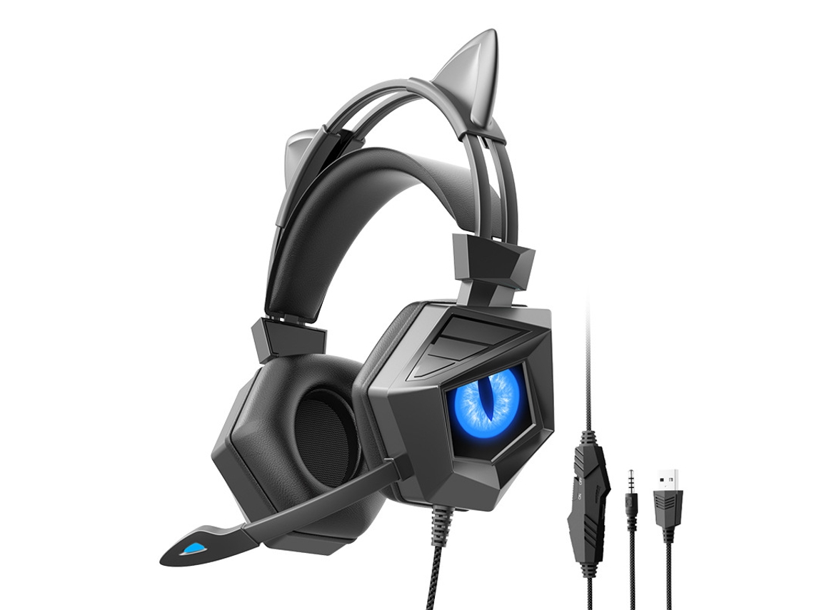 Auriculares Para Juegos Con Cable, Micrófono De Alta Definición Integrado Y Compatibilidad Con Sonido Estéreo 3d.
