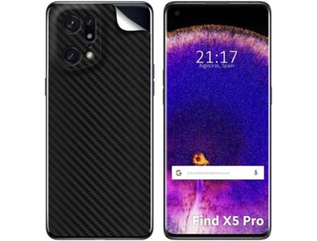 Carcasa Oppo Find X5 Pro 5G TUMUNDOSMARTPHONE Vinilo Textura Carbono Multicolor
