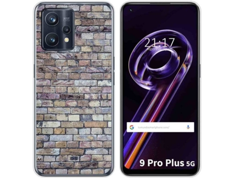 Carcasa para Realme 9 Pro Plus 5G TUMUNDOSMARTPHONE Dibujos Ladrillo 02 Multicolor