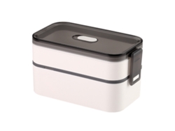 Caja bento de dos pisos, contenedor de almuerzo, caja bento multicapa para adultos con compartimento NEVEANCE