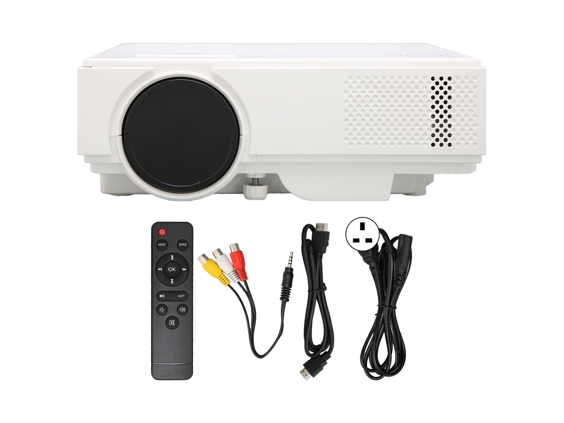 Proyector portátil Full HD 1080p con amplia compatibilidad