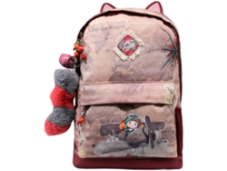 Mochila FOREVER NINETTE Aviator HS FN (Marrón - 44x30x20cm)