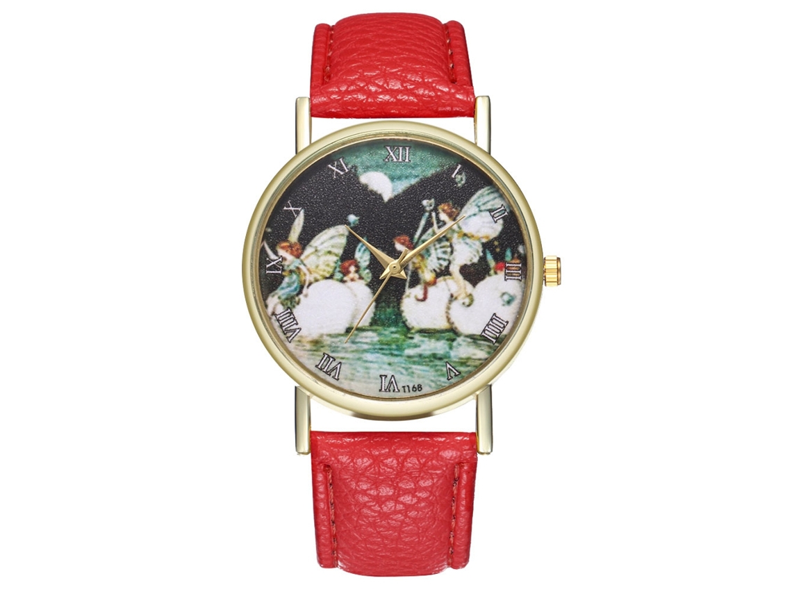 Reloj De Pulsera Para Mujer Estudiante Zhoulianfa De Cuarzo, Color Rojo