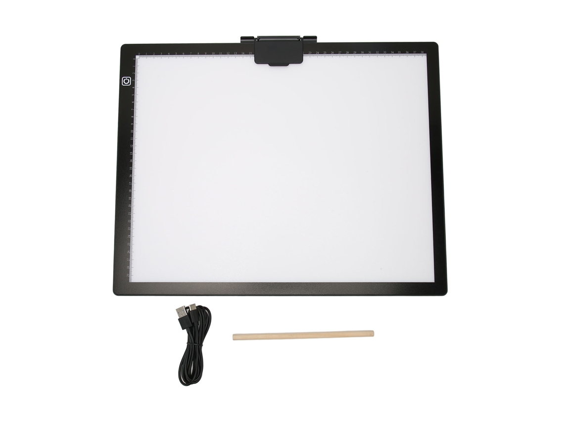 Mali quadro de Luz de Traçado A3 5v/2a 6500k 6 Níveis Ajustáveis com Clip Magnético para Pintura, Desenho e Esboço