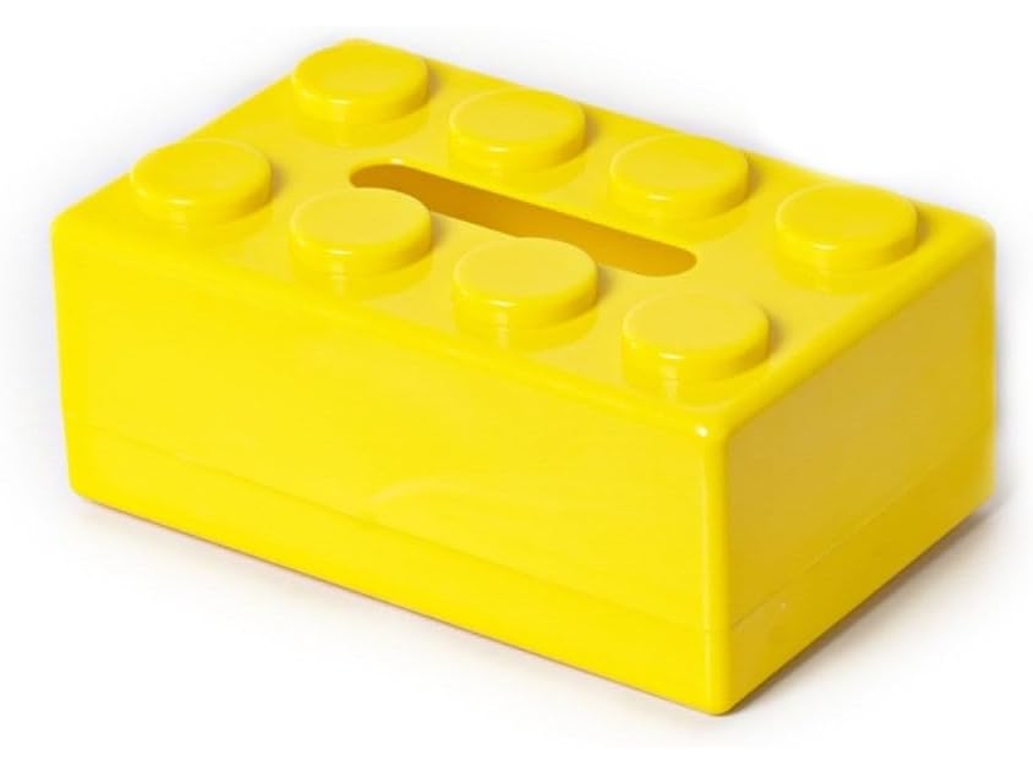 Servilletero Con Forma De Bloque - Amarillo
