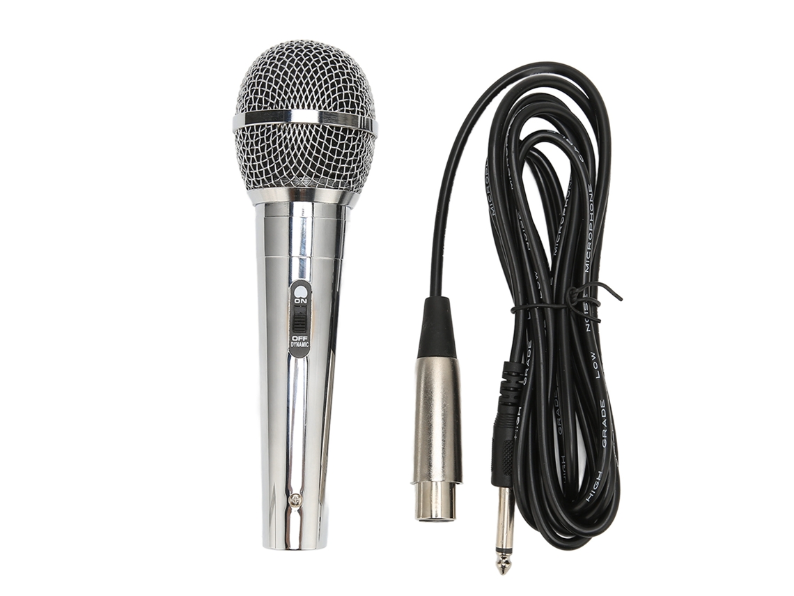 Micrófono De Mano Con Cable Tipo Bobina Móvil Para Cantar, Para Reuniones, Karaoke En Casa O Eventos. Alcance De 3